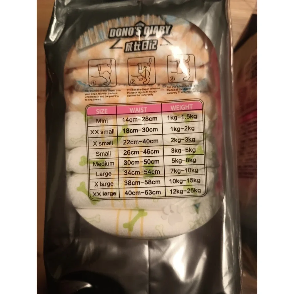Disposable female dog diapers M‎ Dono's Diary 10pcs X 2